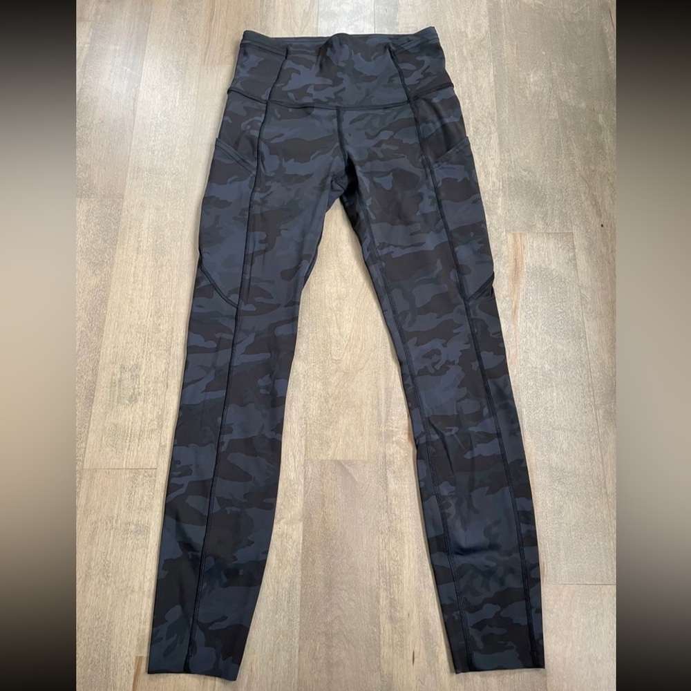 Lululemon Fast and Free Leggings Incognito Camo